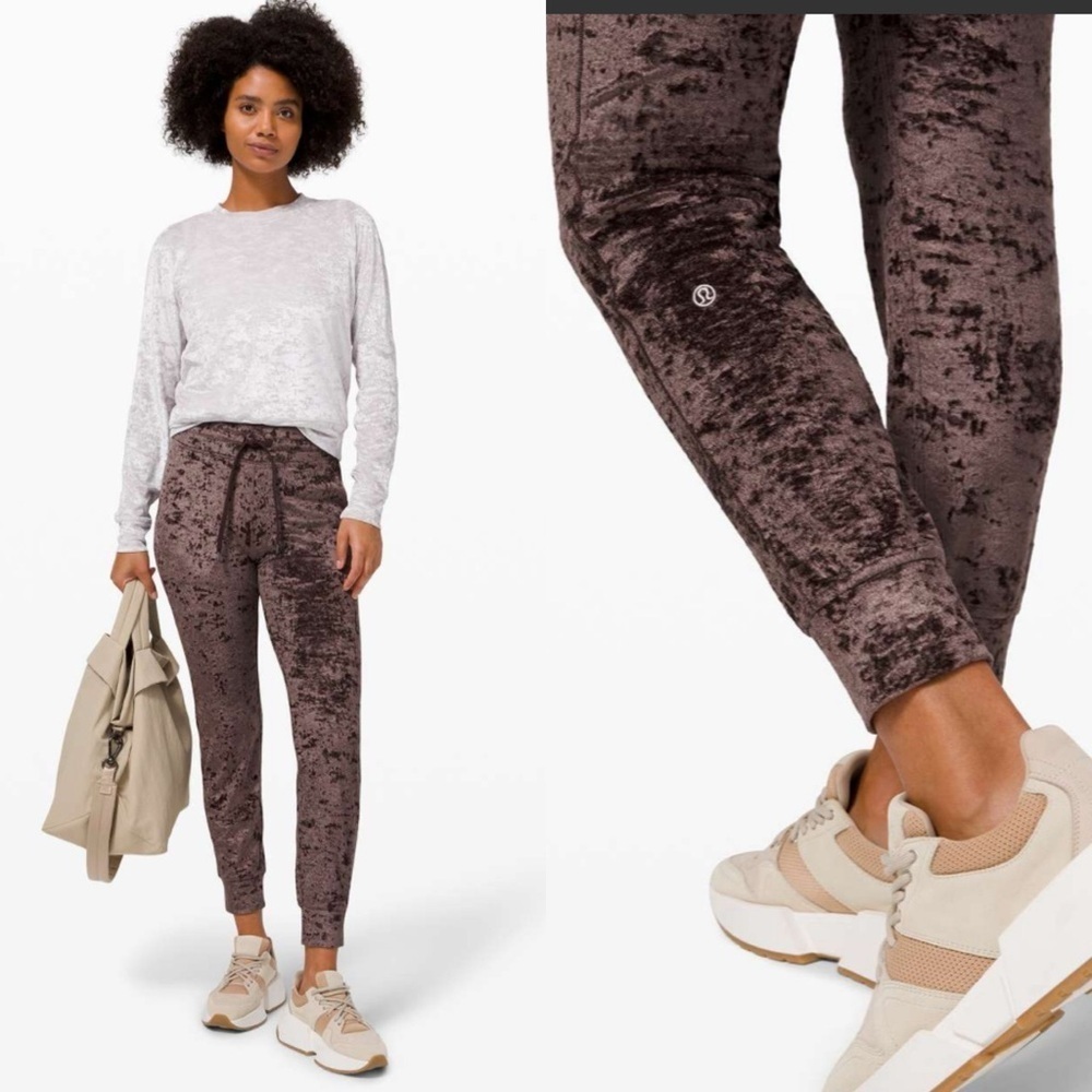 lululemon Ready To Crush Velvet Jogger French Press Brown Sz 8